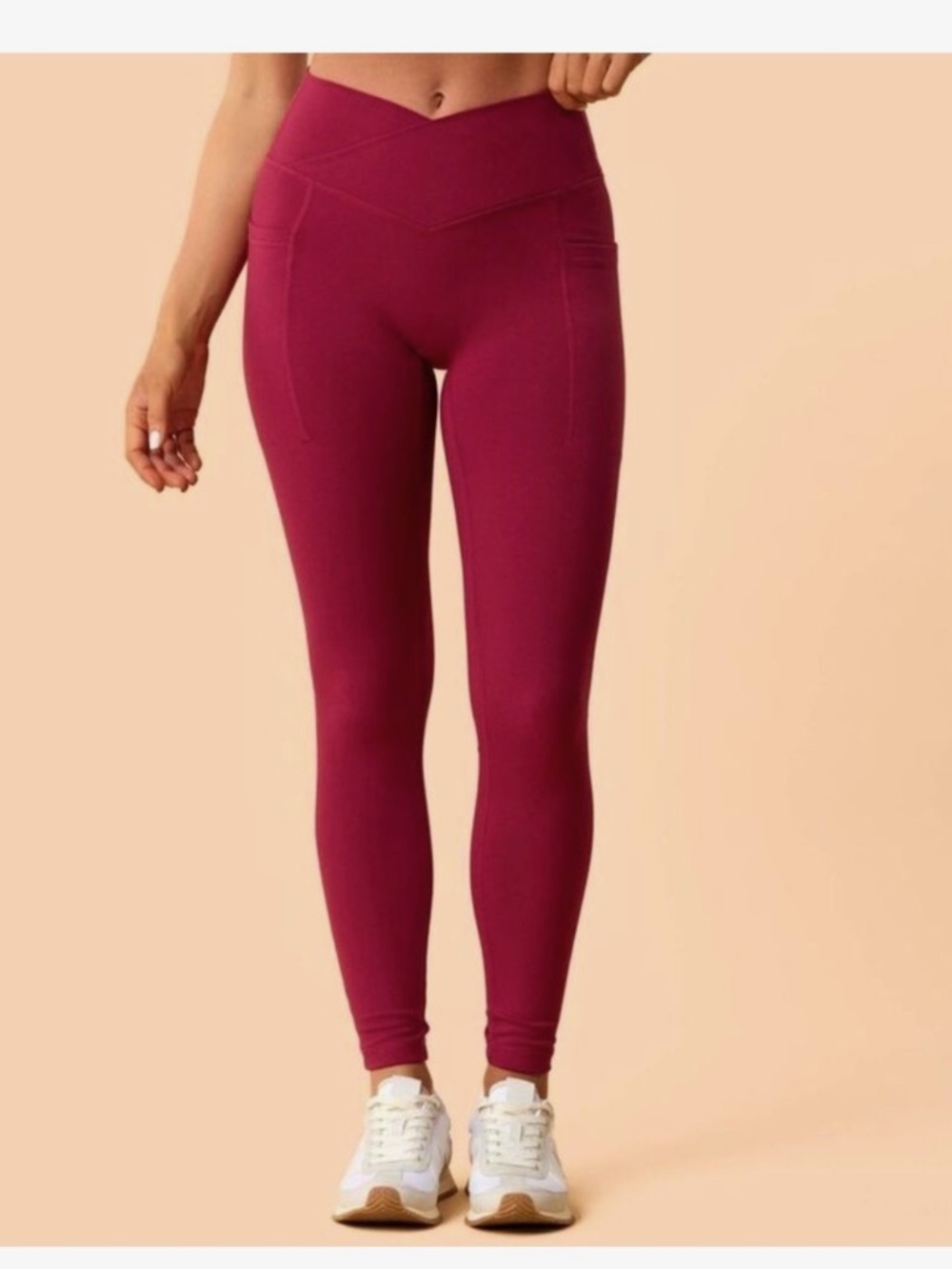 Blogilates - Women's Crisscross High-Rise Leggings. Sz L.